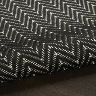Nourison Horizon Indoor/Outdoor HOZ02 Black Area Rug Detail Image