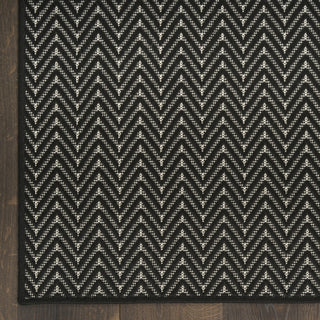 Nourison Horizon Indoor/Outdoor HOZ02 Black Area Rug main image
