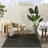 Nourison Horizon Indoor/Outdoor HOZ02 Black Area Rug Swatch Image