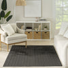 Nourison Horizon Indoor/Outdoor HOZ02 Black Area Rug Swatch Image