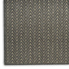 Nourison Horizon Indoor/Outdoor HOZ02 Charcoal Area Rug Corner Image