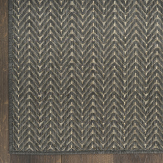 Nourison Horizon Indoor/Outdoor HOZ02 Charcoal Area Rug main image