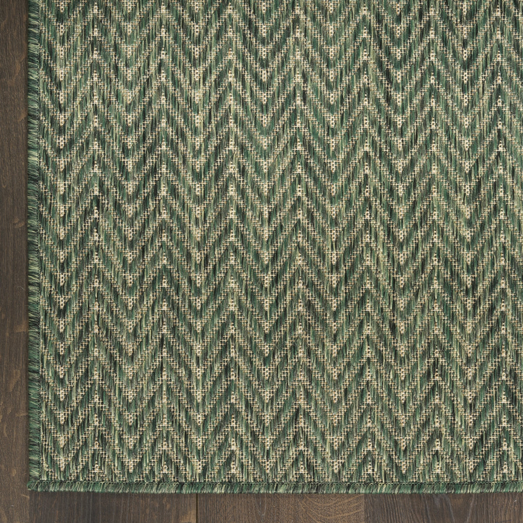 Nourison Horizon Indoor/Outdoor HOZ02 Green Area Rug main image