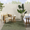 Nourison Horizon Indoor/Outdoor HOZ02 Green Area Rug Swatch Image