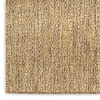 Nourison Horizon Indoor/Outdoor HOZ02 Natural Area Rug Corner Image