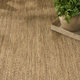 Nourison Horizon Indoor/Outdoor HOZ02 Natural Area Rug Texture Image
