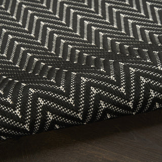 Nourison Horizon Indoor/Outdoor HOZ02 Black Area Rug 