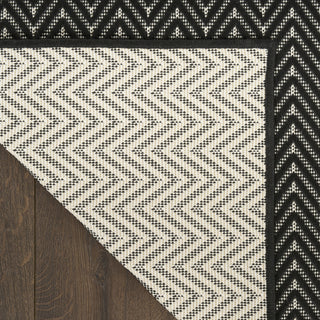 Nourison Horizon Indoor/Outdoor HOZ02 Black Area Rug 