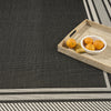 Nourison Horizon Indoor/Outdoor HOZ03 Black Area Rug Texture Image