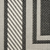 Nourison Horizon Indoor/Outdoor HOZ03 Black Area Rug Corner Image