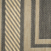 Nourison Horizon Indoor/Outdoor HOZ03 Charcoal Area Rug Corner Image