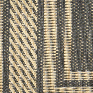 Nourison Horizon Indoor/Outdoor HOZ03 Charcoal Area Rug Corner Image