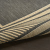 Nourison Horizon Indoor/Outdoor HOZ03 Charcoal Area Rug Detail Image