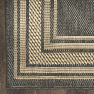 Nourison Horizon Indoor/Outdoor HOZ03 Charcoal Area Rug main image