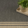 Nourison Horizon Indoor/Outdoor HOZ03 Charcoal Area Rug Texture Image