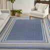 Nourison Horizon Indoor/Outdoor HOZ03 Denim Area Rug Corner Image