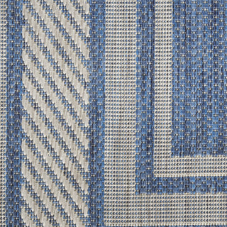Nourison Horizon Indoor/Outdoor HOZ03 Denim Area Rug Corner Image