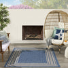 Nourison Horizon Indoor/Outdoor HOZ03 Denim Area Rug Swatch Image