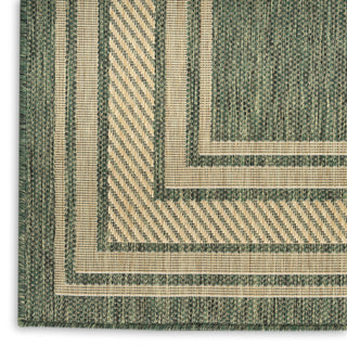 Nourison Horizon Indoor/Outdoor HOZ03 Green Area Rug Texture Image
