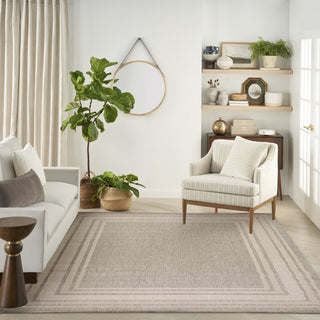 Nourison Horizon Indoor/Outdoor HOZ03 Grey Area Rug Swatch Image