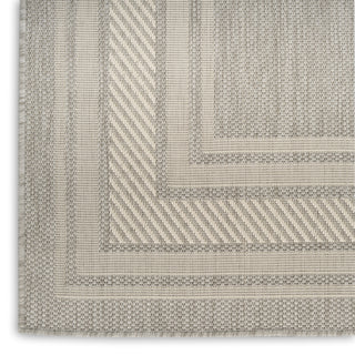 Nourison Horizon Indoor/Outdoor HOZ03 Grey Area Rug Texture Image