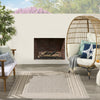 Nourison Horizon Indoor/Outdoor HOZ03 Grey Area Rug Swatch Image
