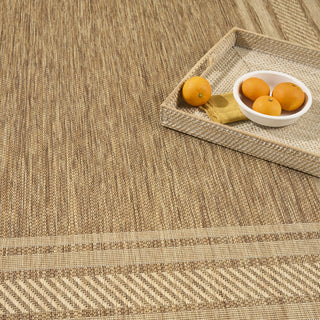 Nourison Horizon Indoor/Outdoor HOZ03 Natural Area Rug Texture Image
