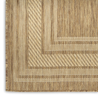 Nourison Horizon Indoor/Outdoor HOZ03 Natural Area Rug Corner Image
