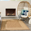 Nourison Horizon Indoor/Outdoor HOZ03 Natural Area Rug Corner Image
