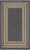 Nourison Horizon Indoor/Outdoor HOZ03 Charcoal Area Rug 