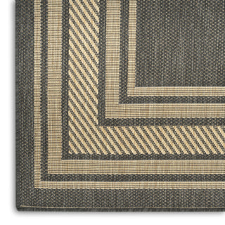 Nourison Horizon Indoor/Outdoor HOZ03 Charcoal Area Rug 