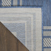 Nourison Horizon Indoor/Outdoor HOZ03 Denim Area Rug Corner Image