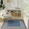 Nourison Horizon Indoor/Outdoor HOZ03 Denim Area Rug Corner Image