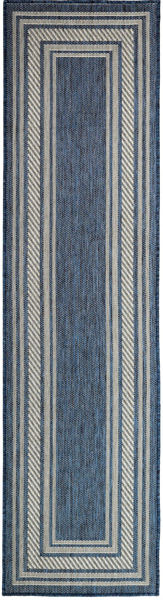 Nourison Horizon Indoor/Outdoor HOZ03 Denim Area Rug Main Image