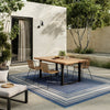 Nourison Horizon Indoor/Outdoor HOZ03 Denim Area Rug Corner Image