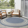 Nourison Horizon Indoor/Outdoor HOZ03 Denim Area Rug Corner Image