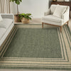 Nourison Horizon Indoor/Outdoor HOZ03 Green Area Rug Room Image Feature
