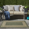 Nourison Horizon Indoor/Outdoor HOZ03 Green Area Rug Room Image Feature
