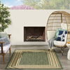 Nourison Horizon Indoor/Outdoor HOZ03 Green Area Rug Room Image Feature