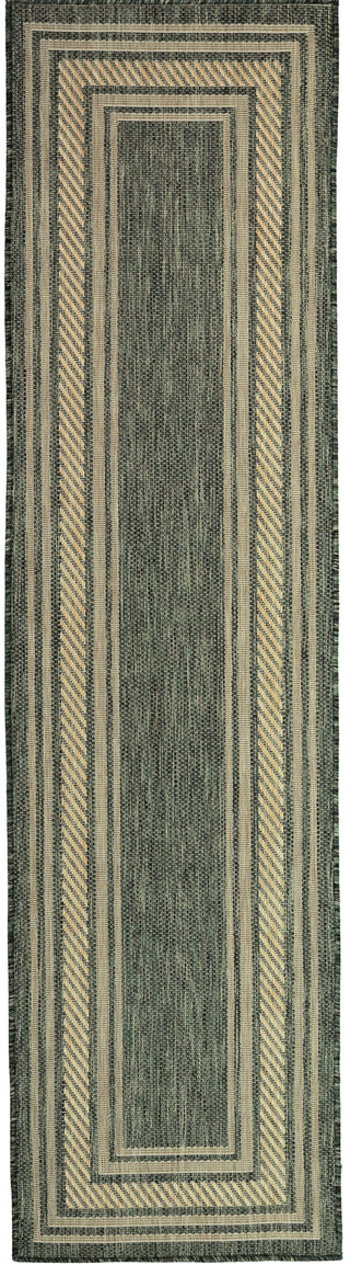Nourison Horizon Indoor/Outdoor HOZ03 Green Area Rug Main Image