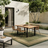 Nourison Horizon Indoor/Outdoor HOZ03 Green Area Rug Corner Image