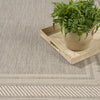 Nourison Horizon Indoor/Outdoor HOZ03 Grey Area Rug Corner Image