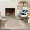 Nourison Horizon Indoor/Outdoor HOZ03 Grey Area Rug Room Image Feature
