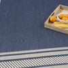 Nourison Horizon Indoor/Outdoor HOZ03 Navy Area Rug Corner Image