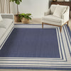 Nourison Horizon Indoor/Outdoor HOZ03 Navy Area Rug Room Image Feature