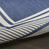 Nourison Horizon Indoor/Outdoor HOZ03 Navy Area Rug Corner Image