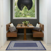 Nourison Horizon Indoor/Outdoor HOZ03 Navy Area Rug Corner Image