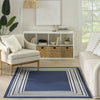 Nourison Horizon Indoor/Outdoor HOZ03 Navy Area Rug Corner Image