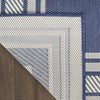 Nourison Horizon Indoor/Outdoor HOZ03 Navy Area Rug Corner Image