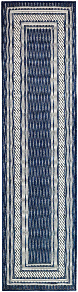 Nourison Horizon Indoor/Outdoor HOZ03 Navy Area Rug Main Image